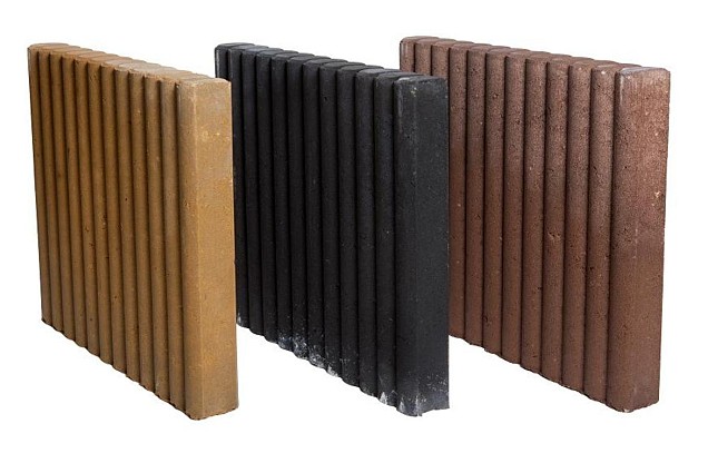 *Palissadeband Zwart 8x50x50cm Op=Op