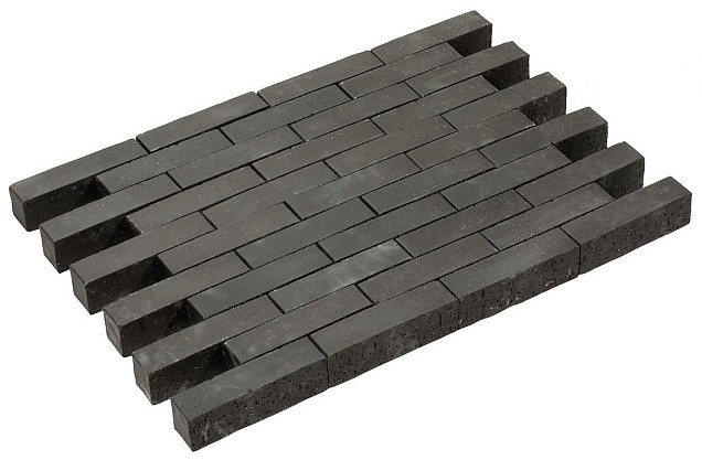 Clayville Thar black Getrommeld 200x50x60mm Onbezand