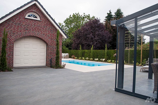 Keramische tegel XL Bradano Nero 60x60x3cm