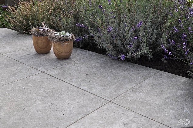 Keramische tegel Travertin Crosscut Silver Colored Body Gezaagd  Rectified 60x60x2cm
