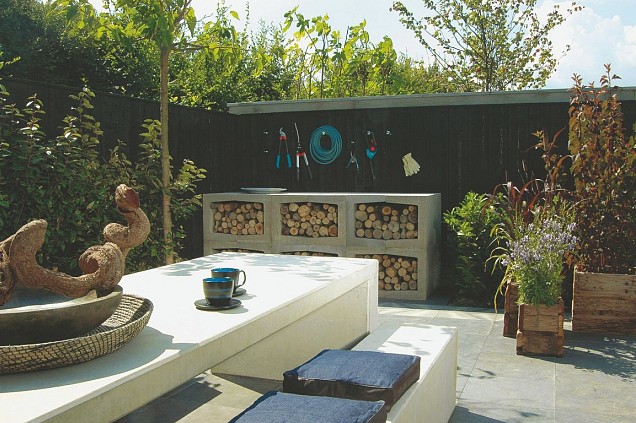 *U-element 40x40x50cm grijs