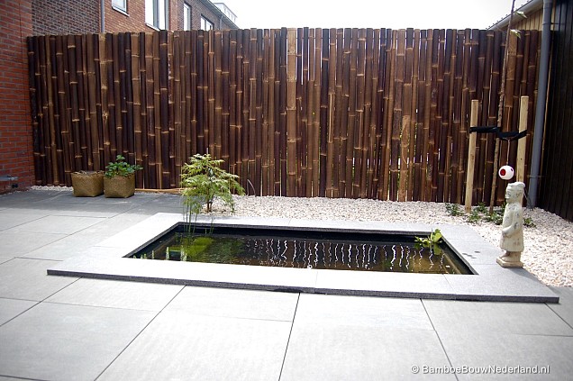*Bamboe Black Tuinscherm XL 180x180cm (BxH)