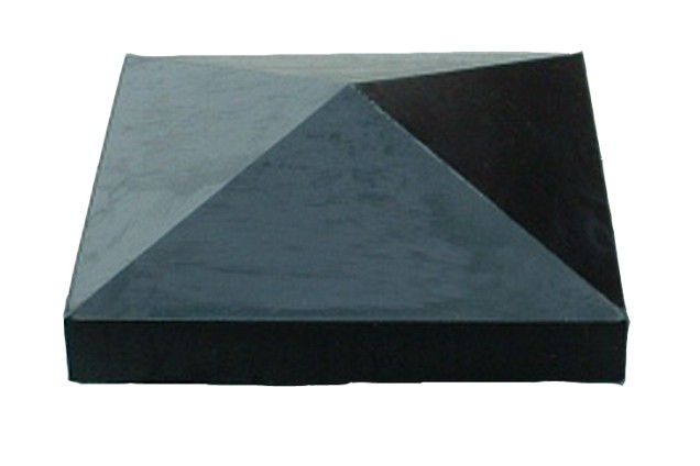Afdekmuts 24x24cm Zwart gecoat
