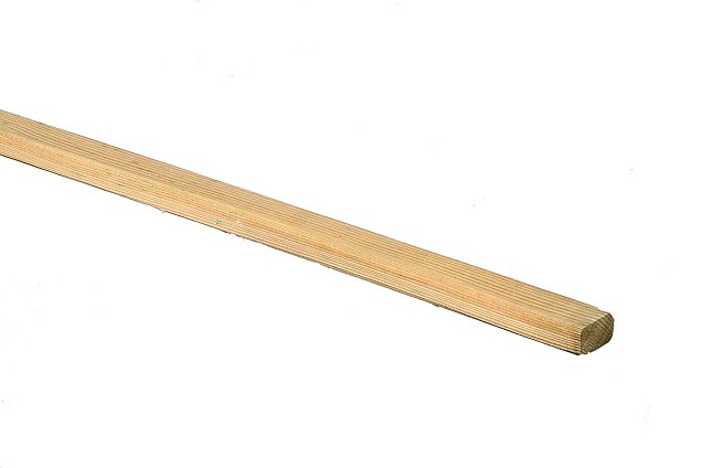 *Plank Vuren geschaafd afgerond 18x32x1800mm OP=OP