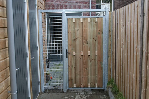 Verzinkt stalen kozijn voor kader poort 100x190cm inclusief scharnieren