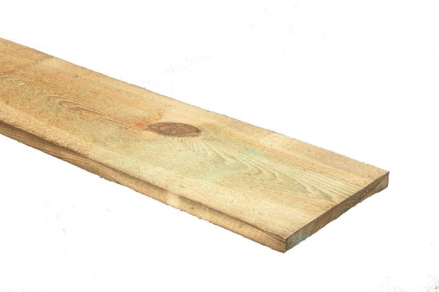 *Gezaagd grenen geimpregneerd 20x200x4000mm