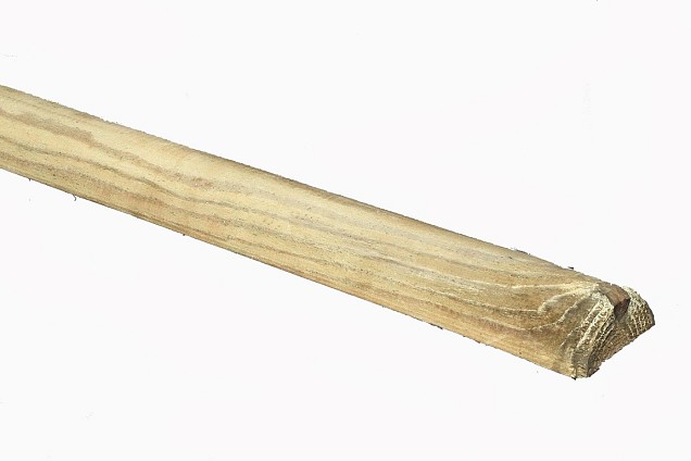 *Rondhout Halfronde regel Grenen 70x2500mm