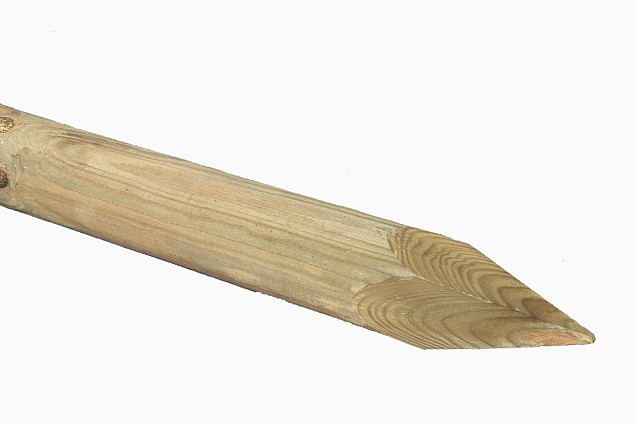 *Rondhout gepunt Grenen 60x500mm