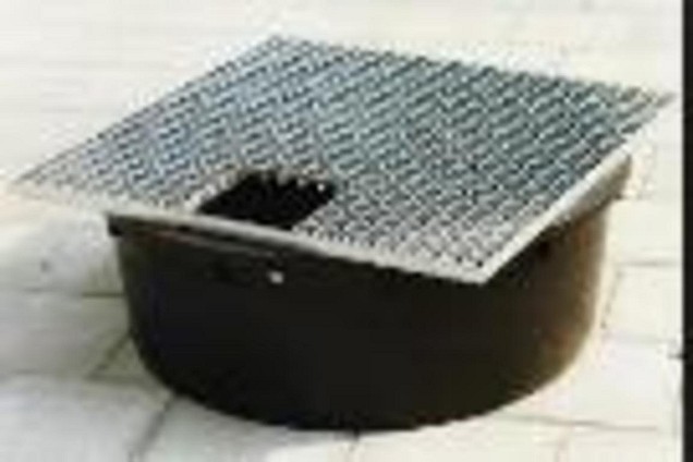 *Waterrooster gegalvaniseerd 60x60cm