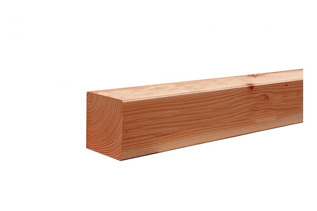 Geschaafde vierkante Paal douglas duplo verlijmd Blank 140x140x4000mm