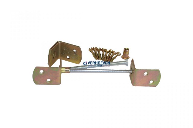 *L-Beslag verzinkt p.set incl. schroeven en patentbouten