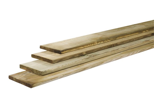 Grenen Planken geschaafd