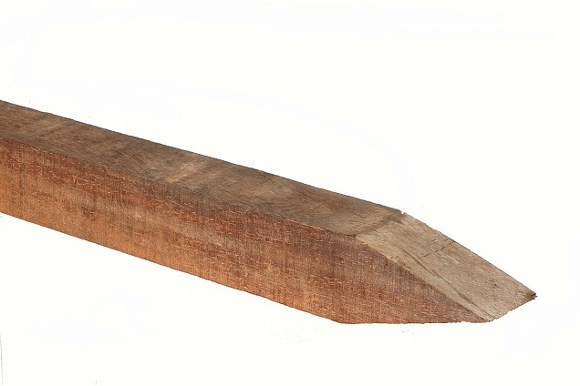 *Azobe paal ruw 80x80x3000mm