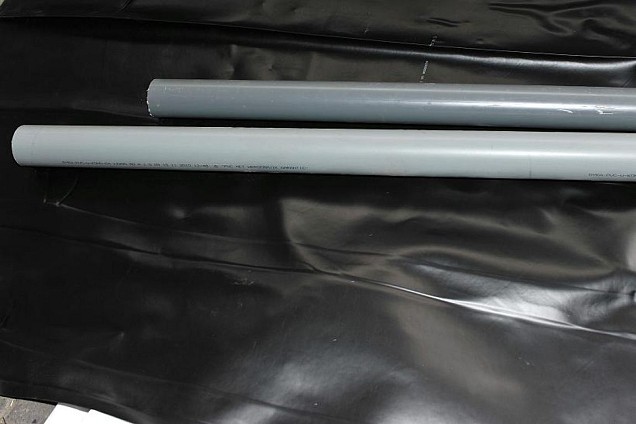 *PVC RWA buis z. tromp 4m. 60x1.5mm grijs