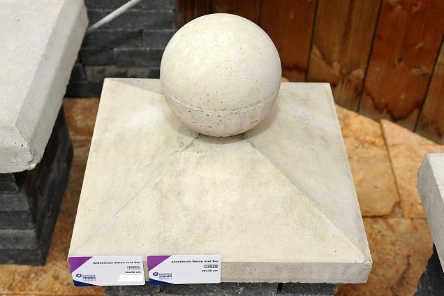 Afdekmuts met bol Grijs 36x36cm