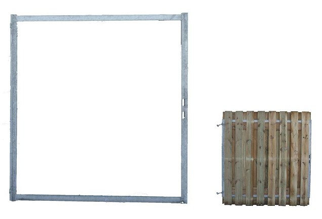*Stalen poortframe ST 150 verstelbaar NIEUW afmeting 150x150cm