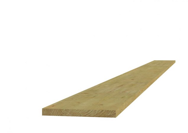 Vuren ME PLANK FB 19x200x1800mm Geimpregneerd