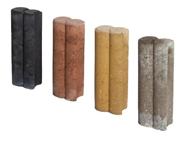 Duopalissade Zwart 6x25x9cm