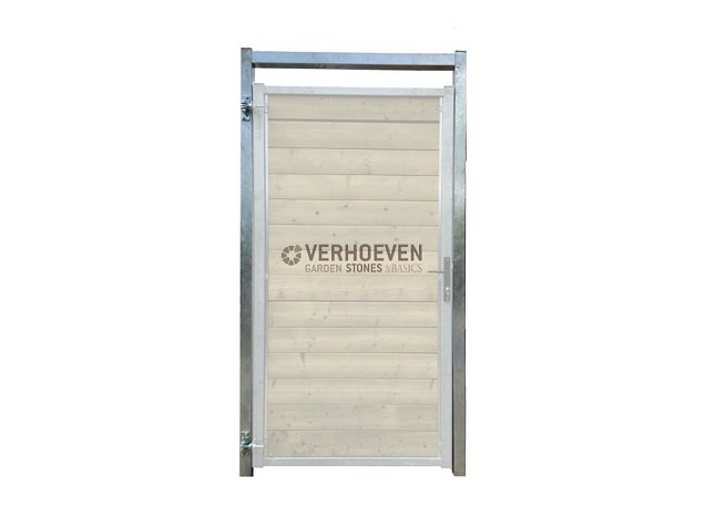 Verzinkt stalen kozijn op RAL kleur voor kader poort 120x190cm inclusief scharnieren