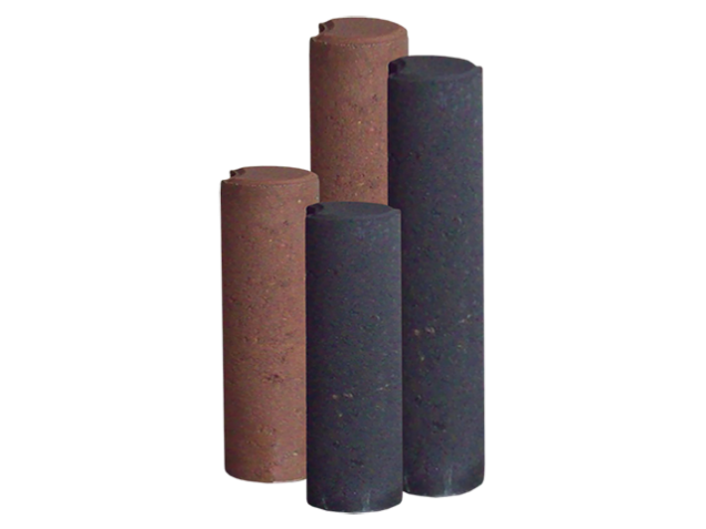 *Palissadepaal Zwart 8x35cm Op=Op