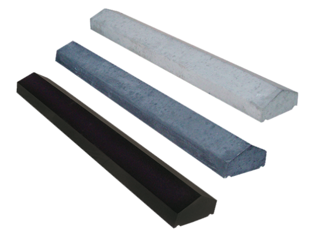 Muur afdek 15x100cm glad grijs