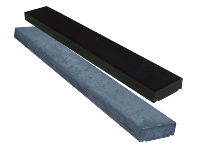 Muur afdek vlak 15x100x5cm Zwart beton