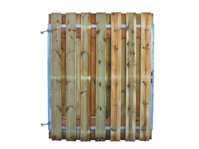 Poort 140cm Grenen Stalen Frame 140x180cm Verticaal