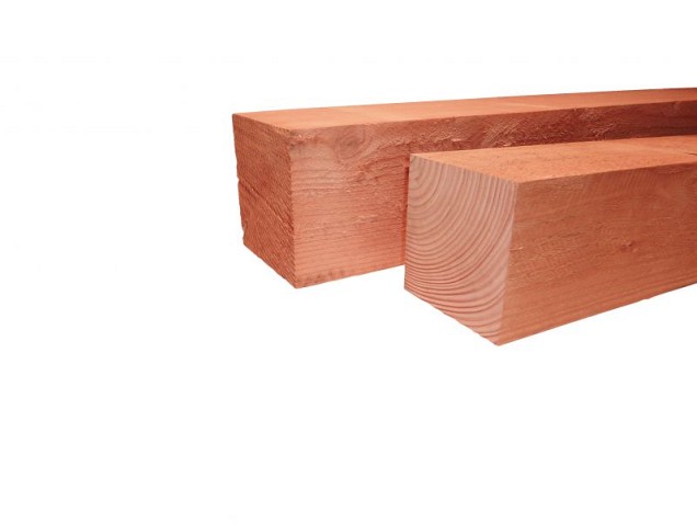 *Douglas tuinpaal onbehandeld 150x150x3000mm fijnbezaagd