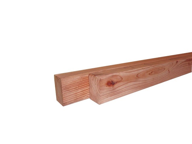 Douglas geschaafde balk gedroogd 45x70x2500mm  Blank