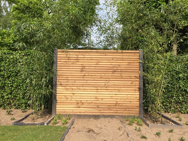 Combiwood Douglas Rhombus schermdeel enkelzijdig 180x180cm. geïmpregneerd