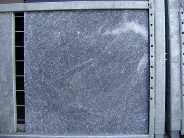 *AANBIEDING Noble Blue Turks Marmer Zwart wit geaderd 60x60x3cm OP=OP