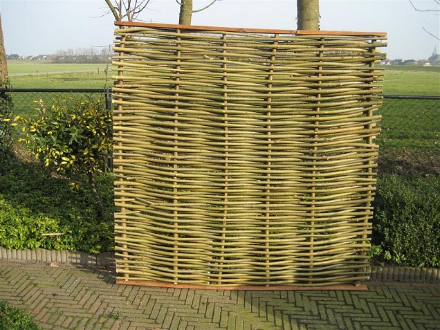 Wilgenscherm Elegance wilgentakken 2cm 180x180cm