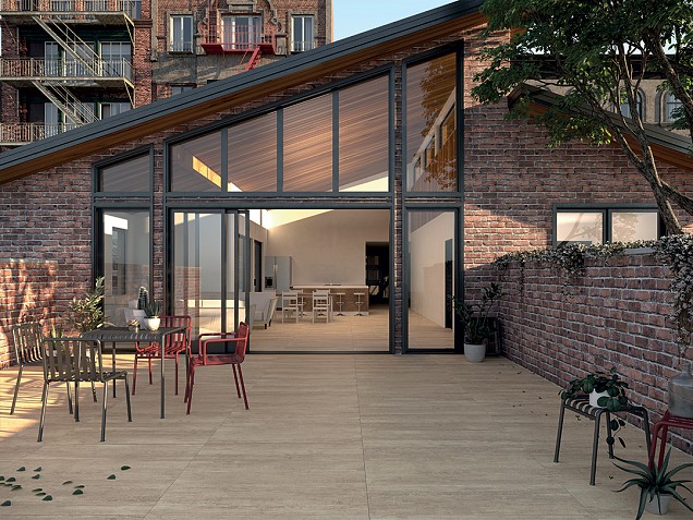 Keramische tegel Deck 40x120x2cm - Muddy