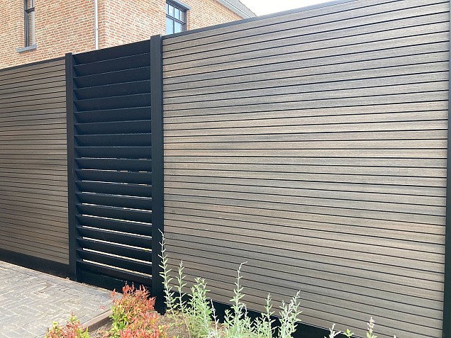 *Profi-fence WPC rabatplank 20x150x1780mm (wb 140mm) Walnut. Type Rhombus