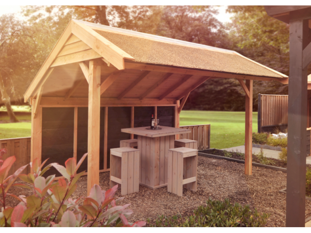 Douglasvision kapschuur Comfort 405x320cm. Blank
