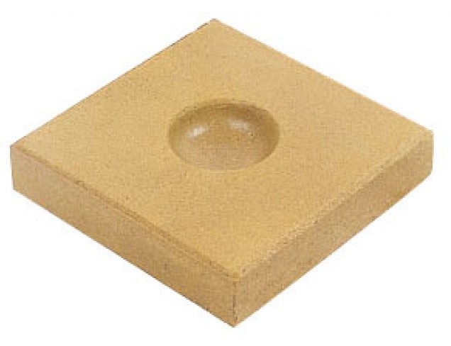Knikkertegel 30x30x6cm geel op=op