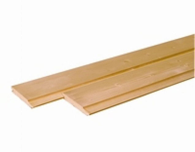 *Plank Grenen geschaafd Rabat werkbreedte 130mm 19x143x4200mm *uitlopend