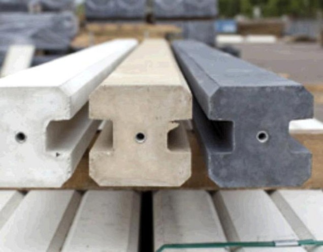 Betonpaal Antraciet | Gecoat | beton-beton syteem 