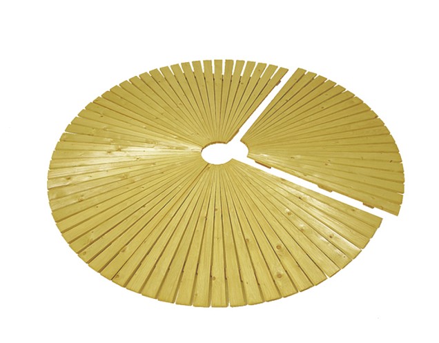 *Relief waaierscherm/vlonder 180x180cm Enkelzijdig (op=op)