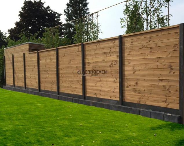 *Douglas blokhutprofiel 28x150x2200mm (WB 140mm) onbehandeld