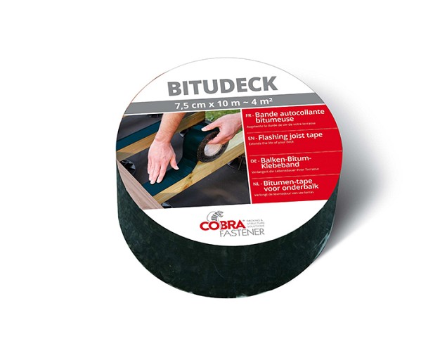*Bitudeck afdekband 7,5cm x 10m1 ter bescherming van de houten balken