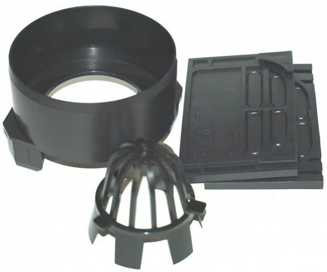 *Zakje met hulpstukken  t.b.v. kunststof goot Slotline