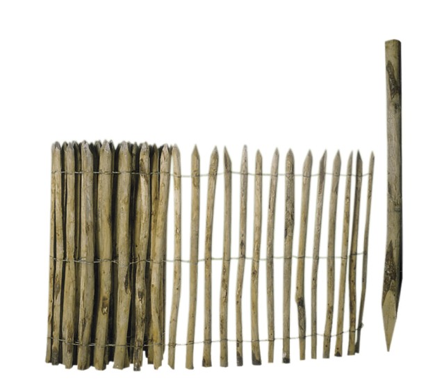 Kastanjehouten Schapenhek 2 draads, latafstand 8cm 90x460cm
