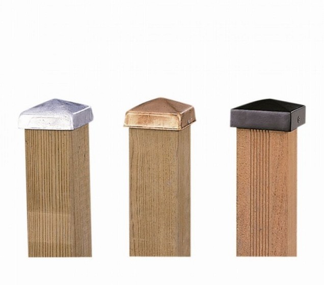 *Paalornament piramide verzinkt 91x91mm