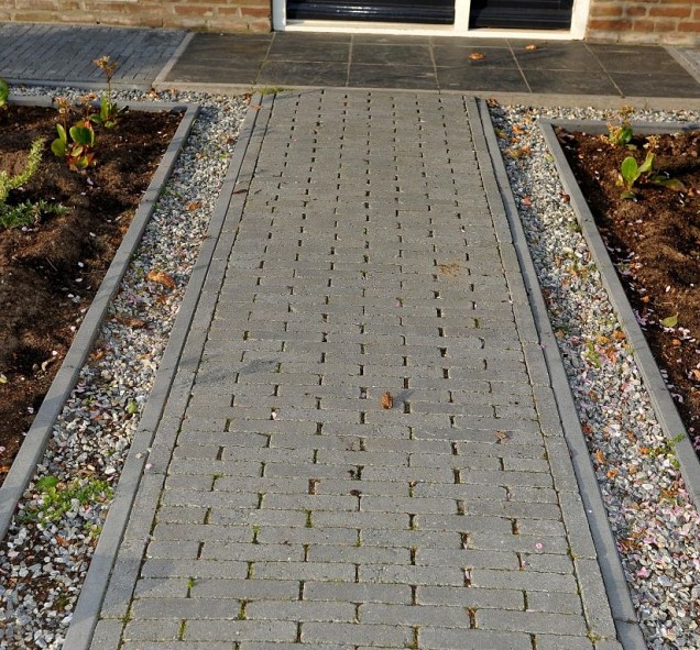 Opsluitband grijs 8x40x100cm zonder inkeping