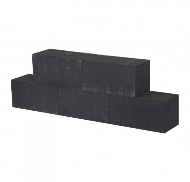 *Lineablok Antraciet 15x15x60cm strak /K