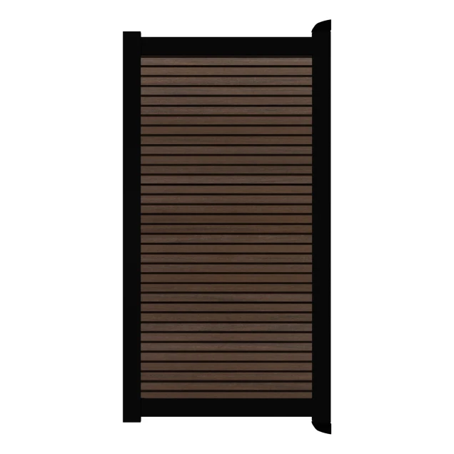 Poort Profi-Fence | 125x197cm | Rhombus Vogue | Horizontaal | Zwart aluminium frame