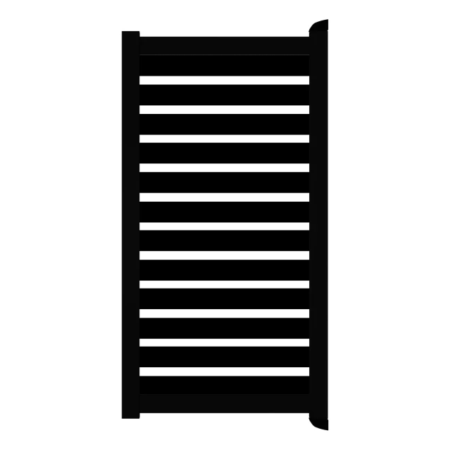 Poort Profi-Fence | 125x186cm | Sight 100 - Black | Horizontaal | Zwart aluminium frame