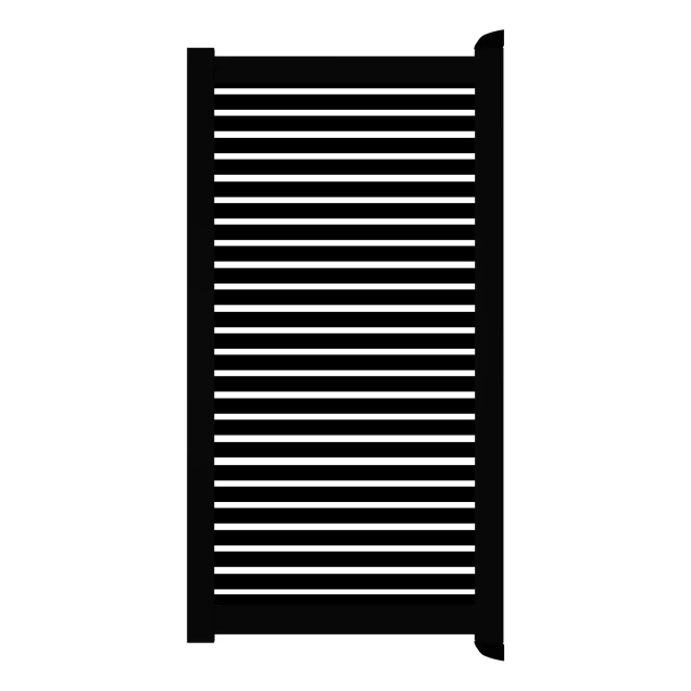Poort Profi-Fence | 125x186cm | Sight 50 - Black | Horizontaal | Zwart aluminium frame