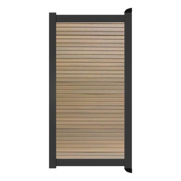 Poort Profi-Fence | 125x175cm | Rhombus Mocca | Horizontaal | Antraciet aluminium frame